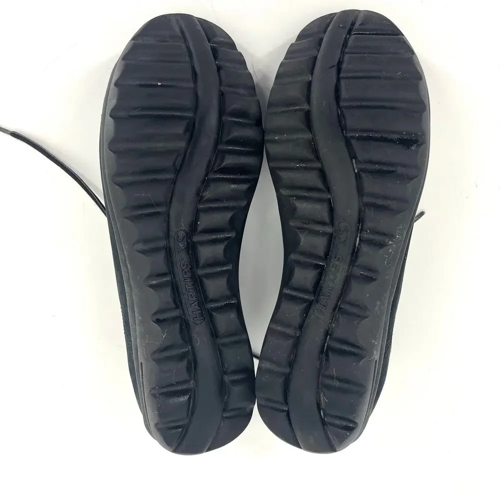 Hartjes Women's Black Nubuck Lace-Up‎ Comfort Shoes Size 6.5